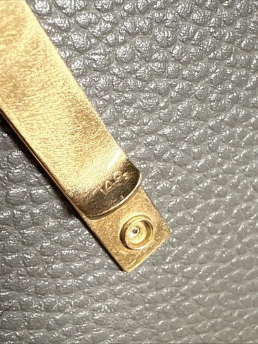 Vintage 14K Gold & Diamond Tie Cip