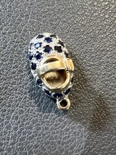 14k Yellow Gold + Sapphire Baby sandal Charm