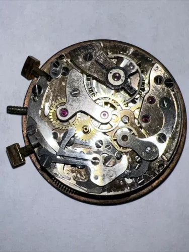 Vintage Britix Chronographe Suisse Watch. Movement & Dial. Needs Parts/service