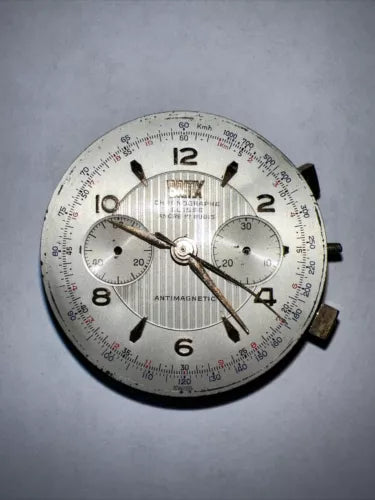 Vintage Britix Chronographe Suisse Watch. Movement & Dial. Needs Parts/service